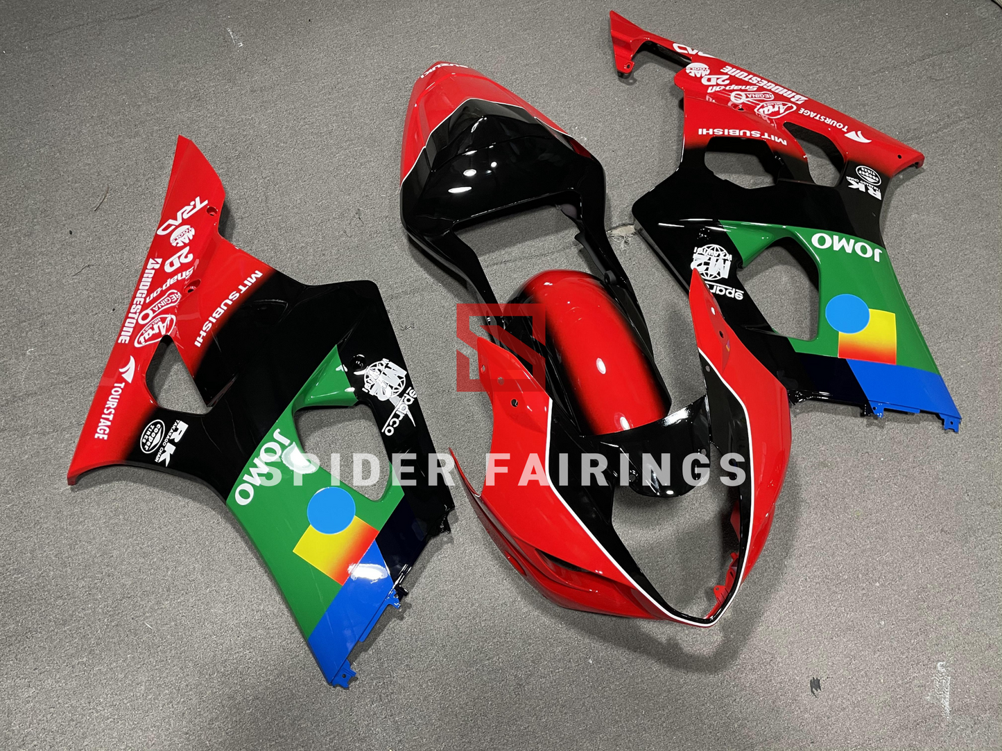 Red,Black and Green JOMO-Suzuki GSXR1000 2003-2004