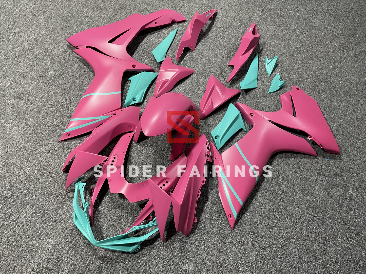 Matte Pink and Cyan-Suzuki GSXR600-750 2011-2019