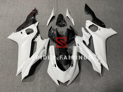 Carbon Fiber Black and White-Yamaha YZF R6 2017-2020