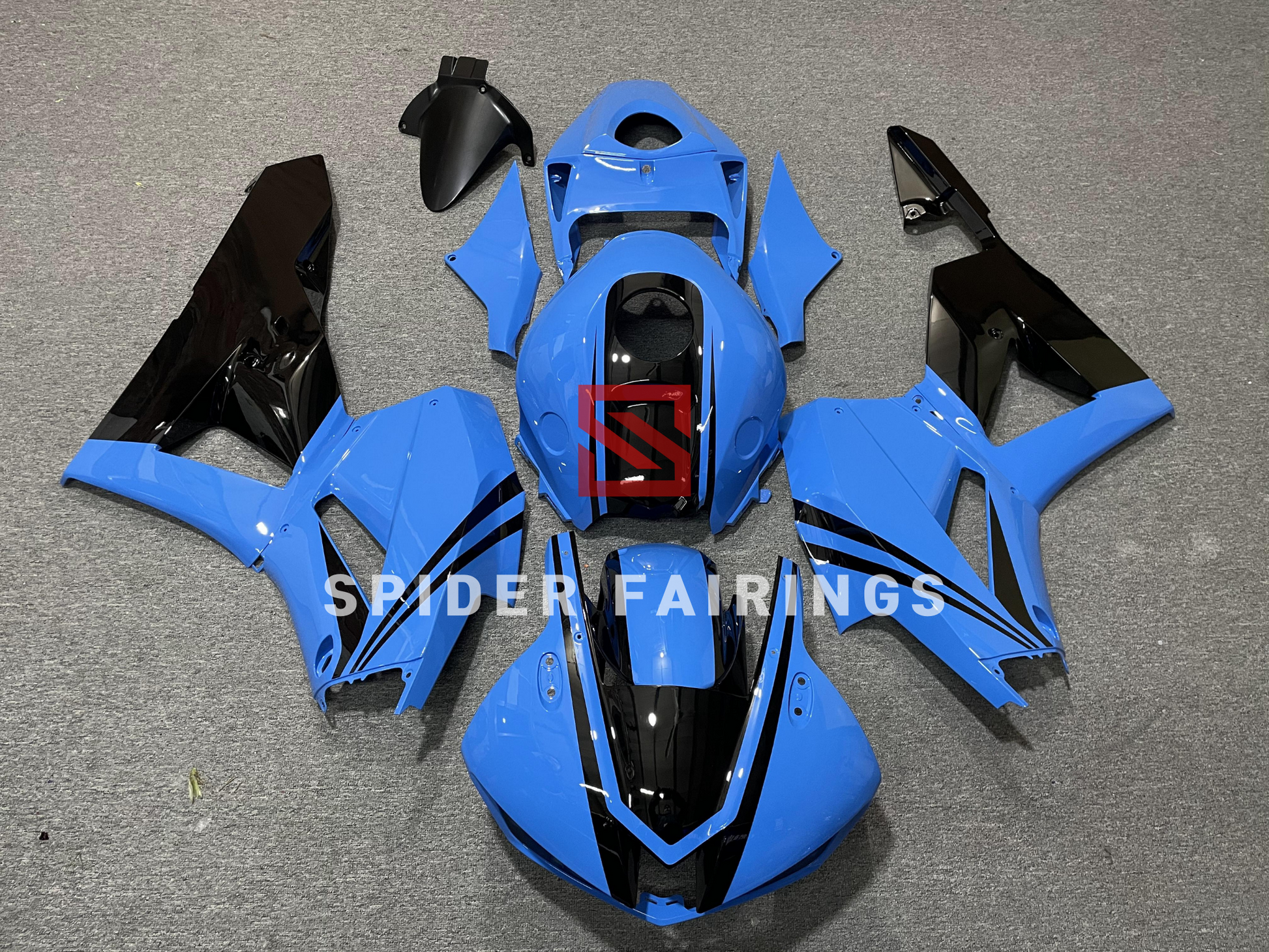 Gloss Blue-Honda CBR600RR 2013-2023 – SpiderFairings Gloss Blue-Honda CBR600RR 2013-2023 – SpiderFairings