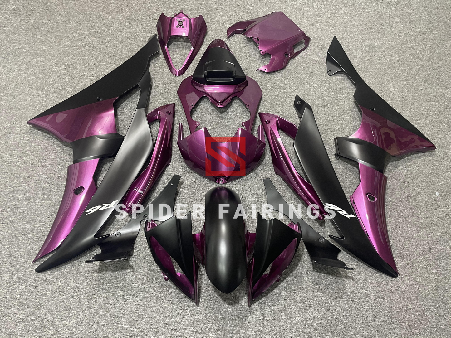 Light Purple and Black-Yamaha YZF R6 2008-2016