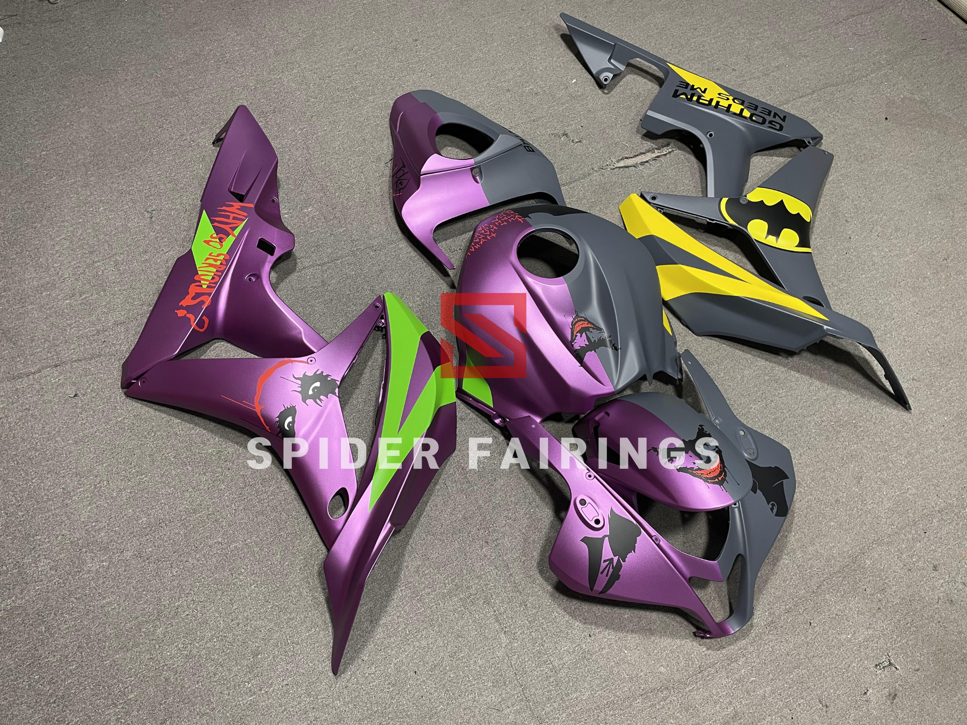 Matte Batman and Joker-Honda CBR600RR 2007-2008