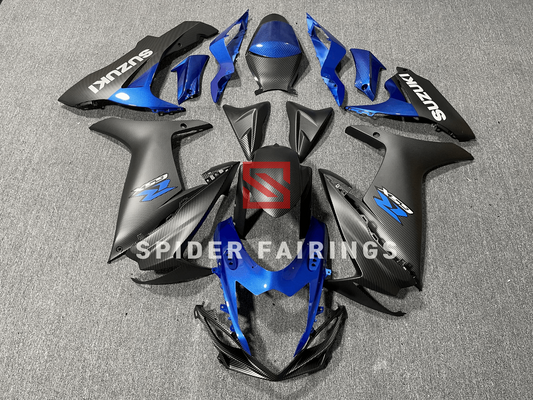 Carbon Fiber Black and Blue GSXR600-750 2011-2019