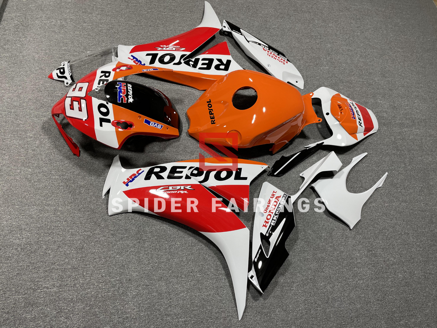 Orange and White Repsol "93"-Honda CBR1000RR 12-16