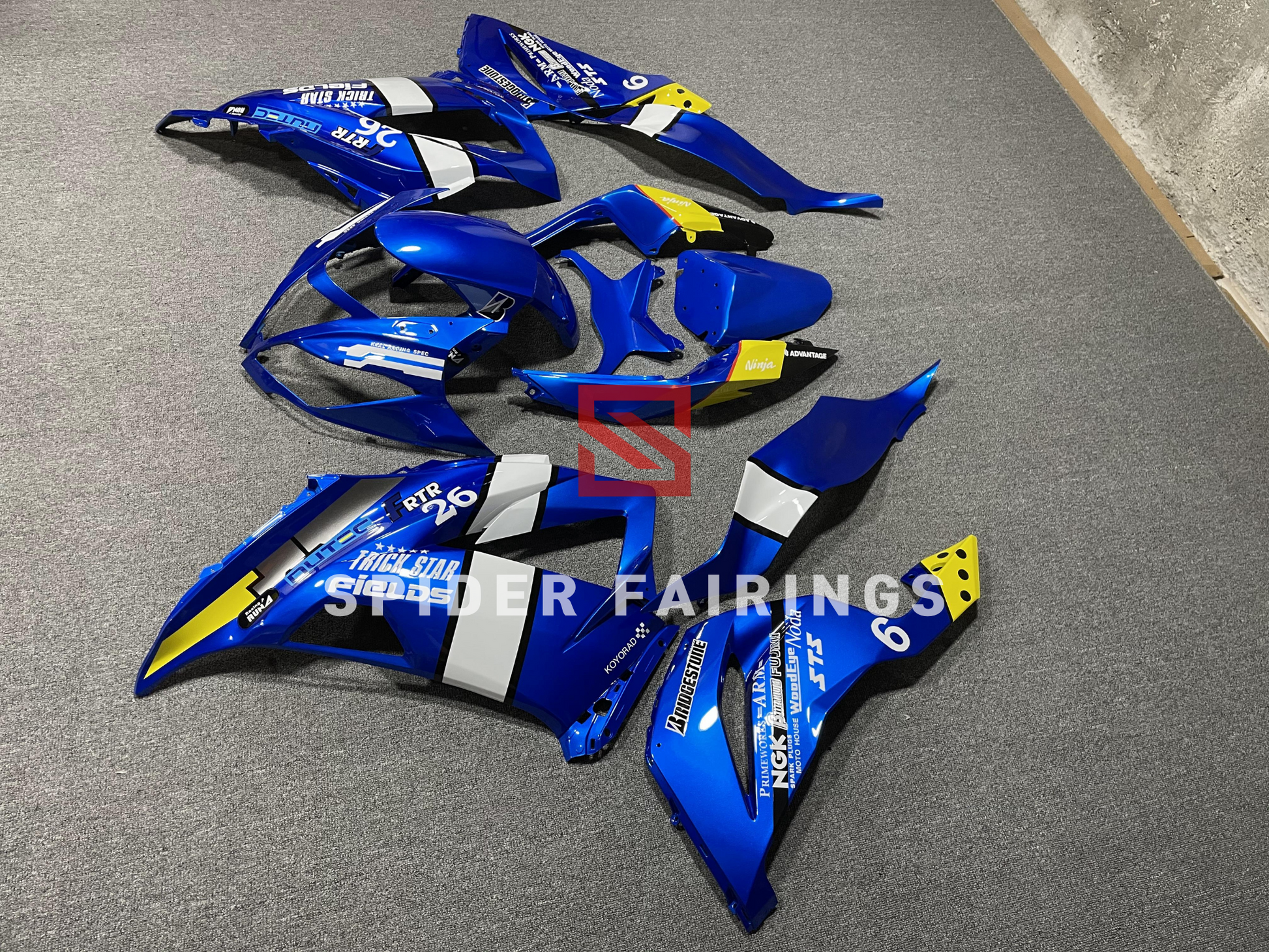 Gloss Blue-Kawasaki ZX-6R 2013-2018