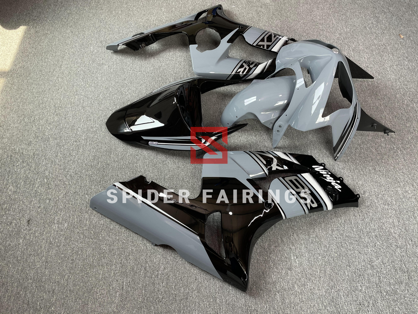 Gloss Gray&Black-Kawasaki ZX-6R 2003-2004