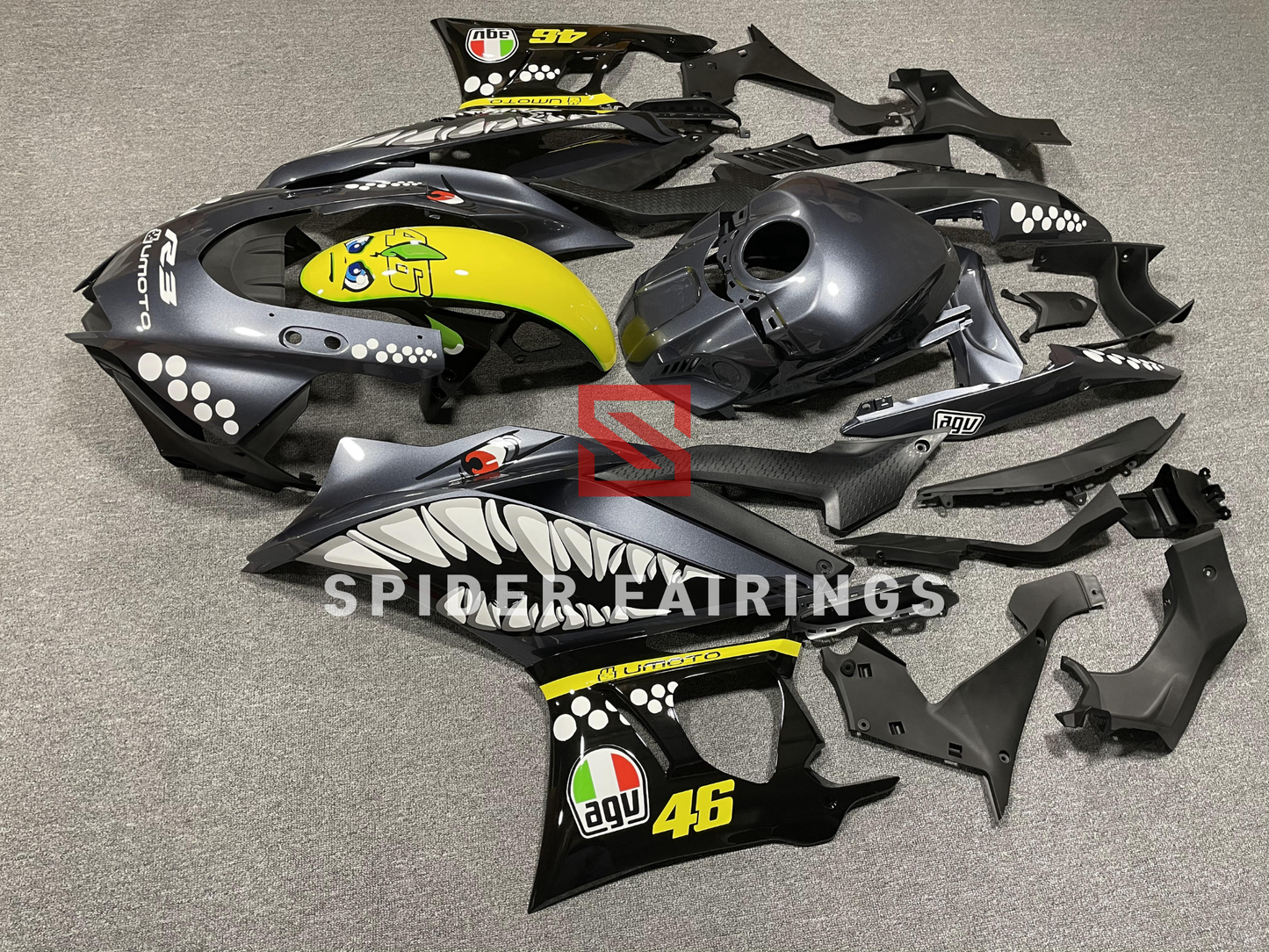 Black Shark-Yamaha Y-R25/R3 2019-2023