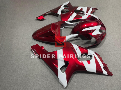 Gloss Red and White-Suzuki GSXR1000 2000-2002