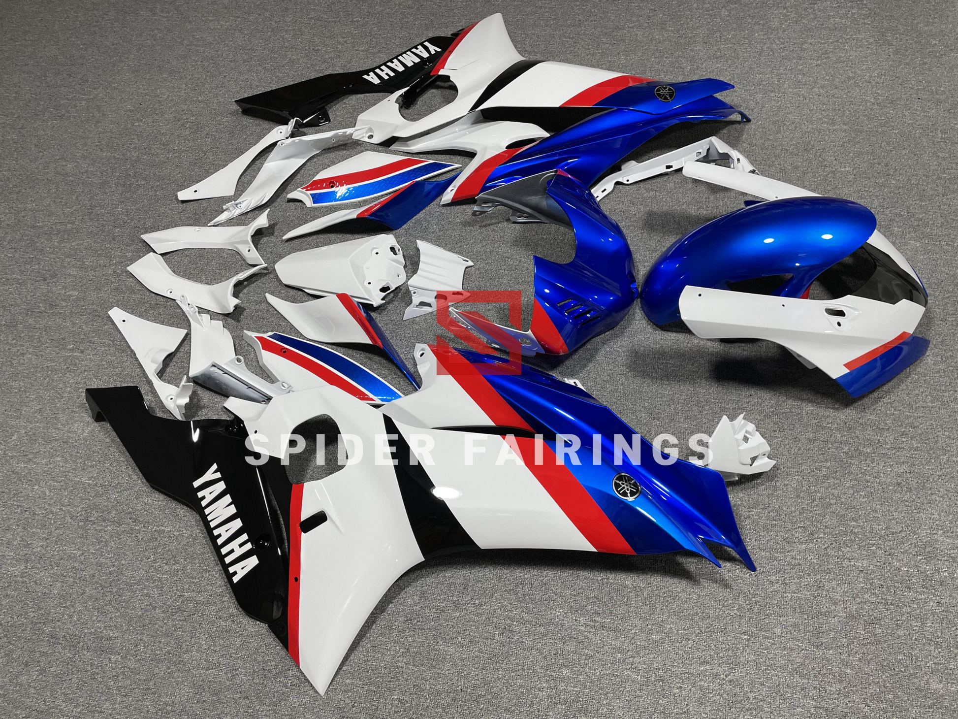 Blue,White and Black-Yamaha YZF R6 2017-2022