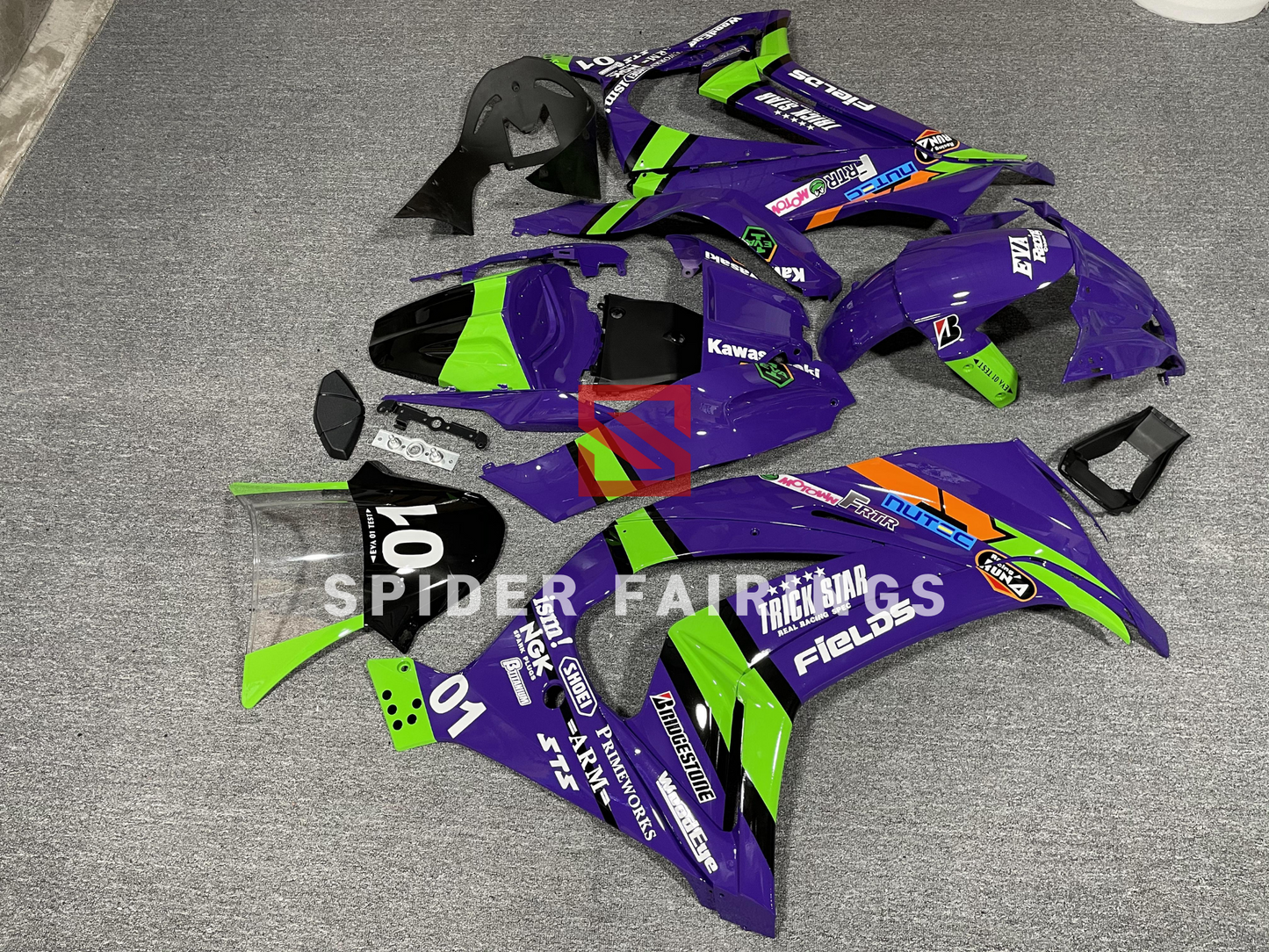 Fairings EVA for Purple-Kawasaki ZX-10R 2011-2015