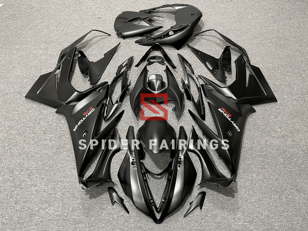マカフェリ Matte Black Triumph Daytona 675 2013-2016 – SpiderFairings