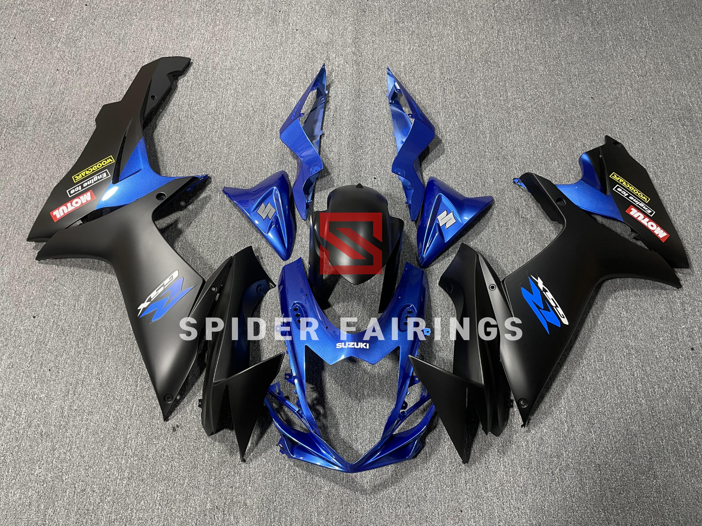 Matte Blue and Black-Suzuki GSXR600-750 2011-2019