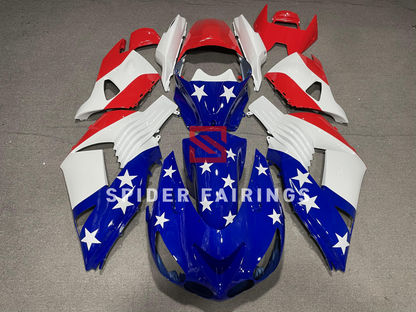  Blue and White Five-Pointed Star-Kawasaki ZX-14R 2006-2011