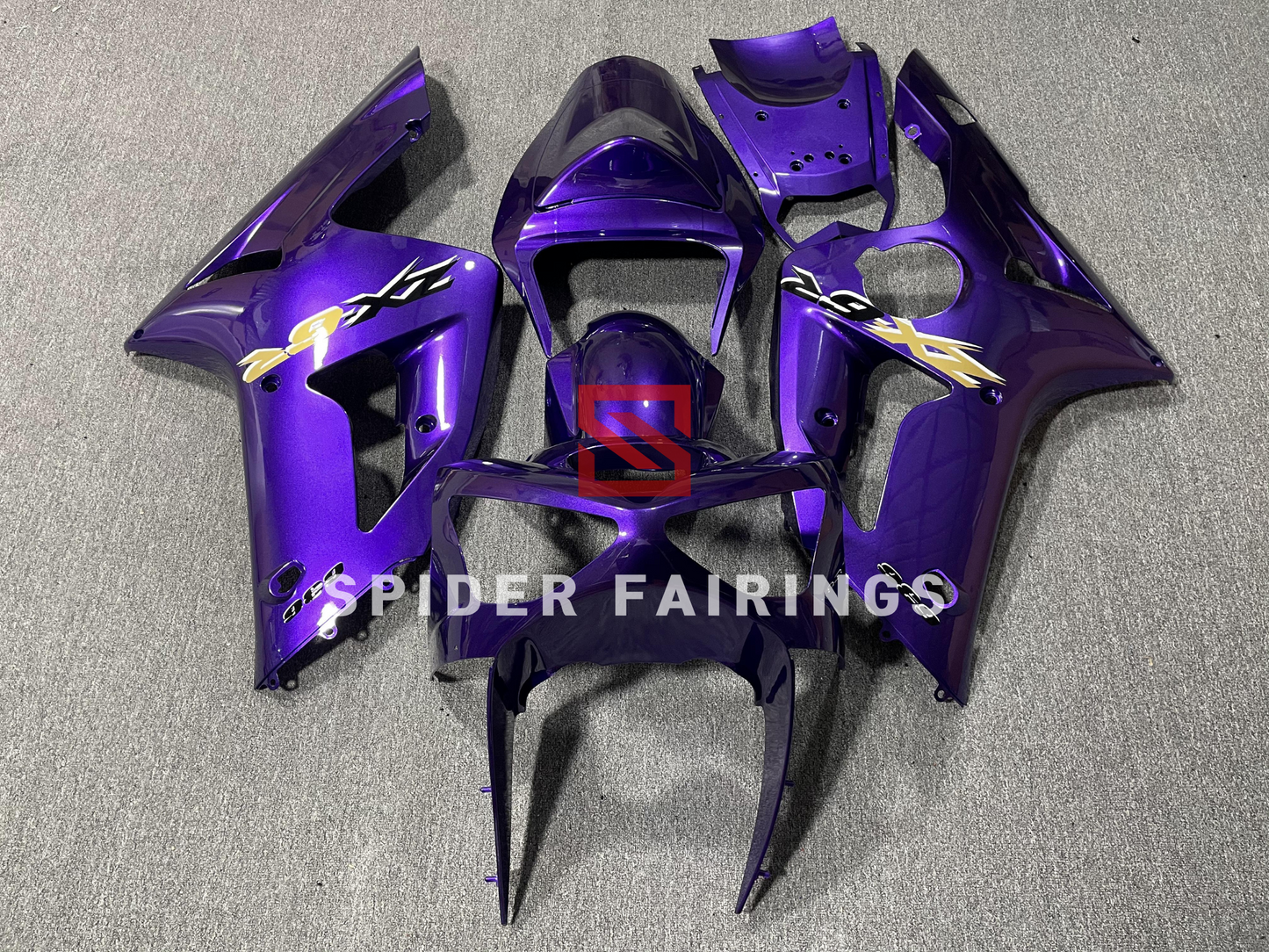 Gloss Violet Blue-Kawasaki ZX-6R 2003-2004