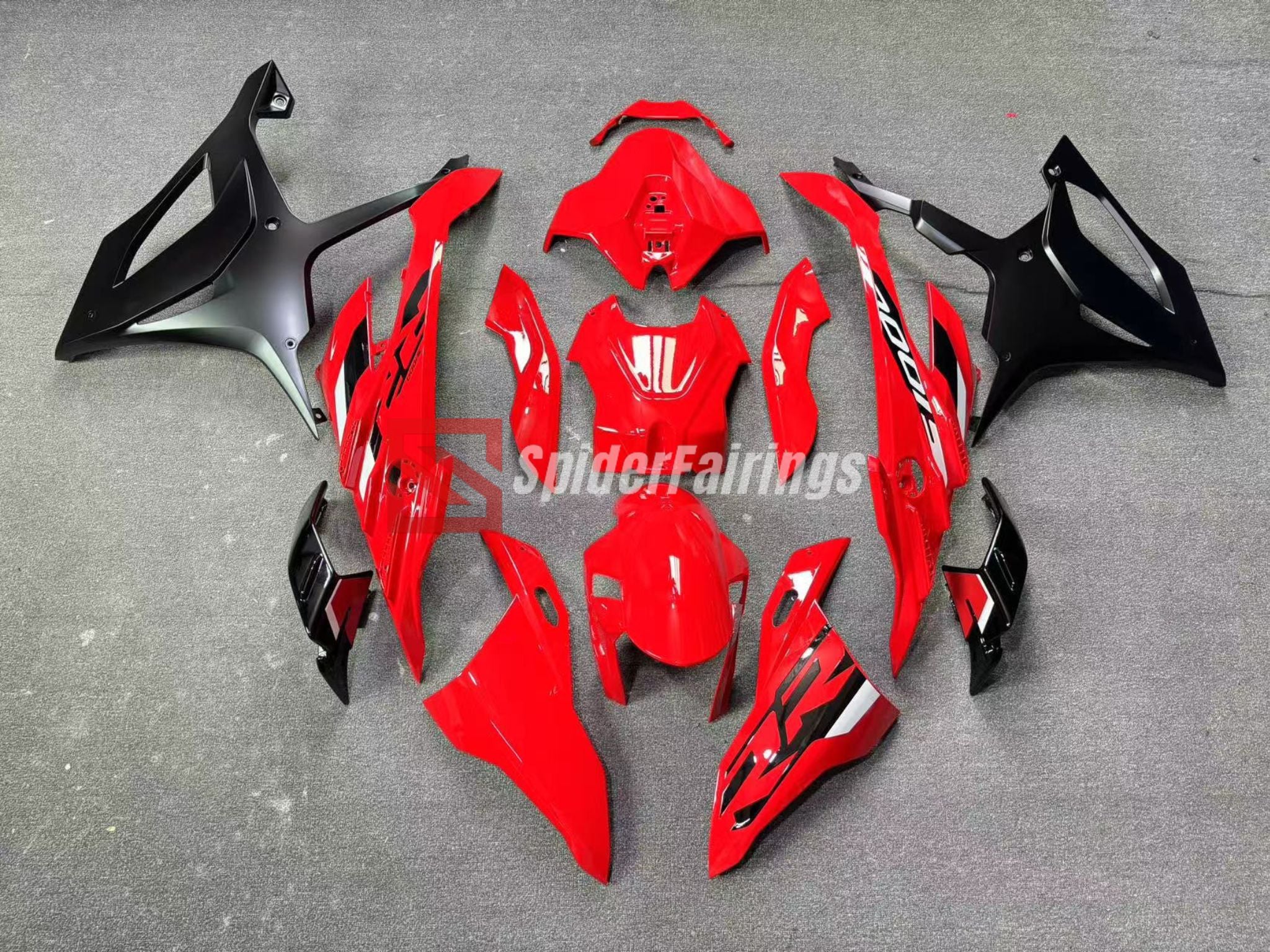 S1000RR 2019 K67 レーシングレッド 純正カウルセット Gloss Red-BMW S1000RR 2023-2024-SpiderFairings