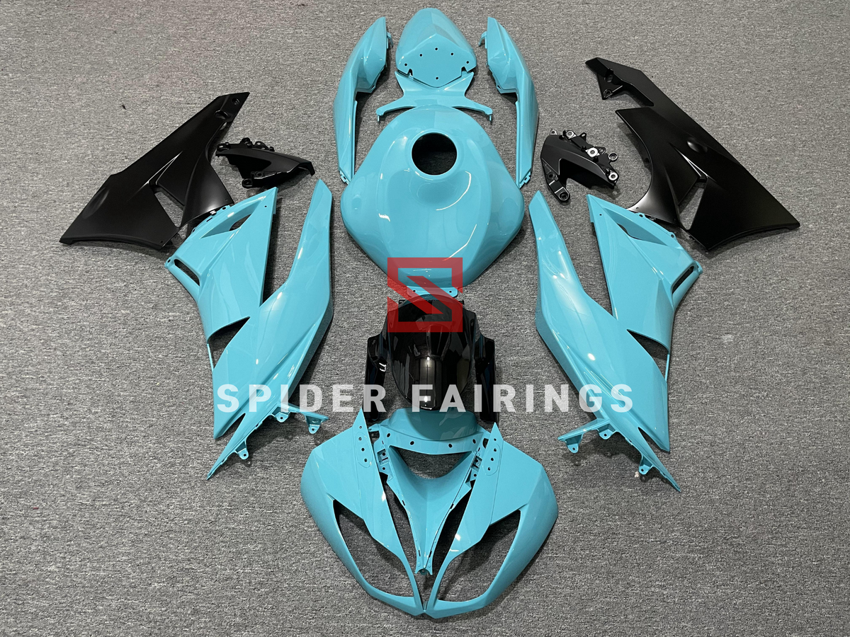 Lake Blue and Black-Kawasaki ZX-6R/636R 2009-2012-SpiderFairings