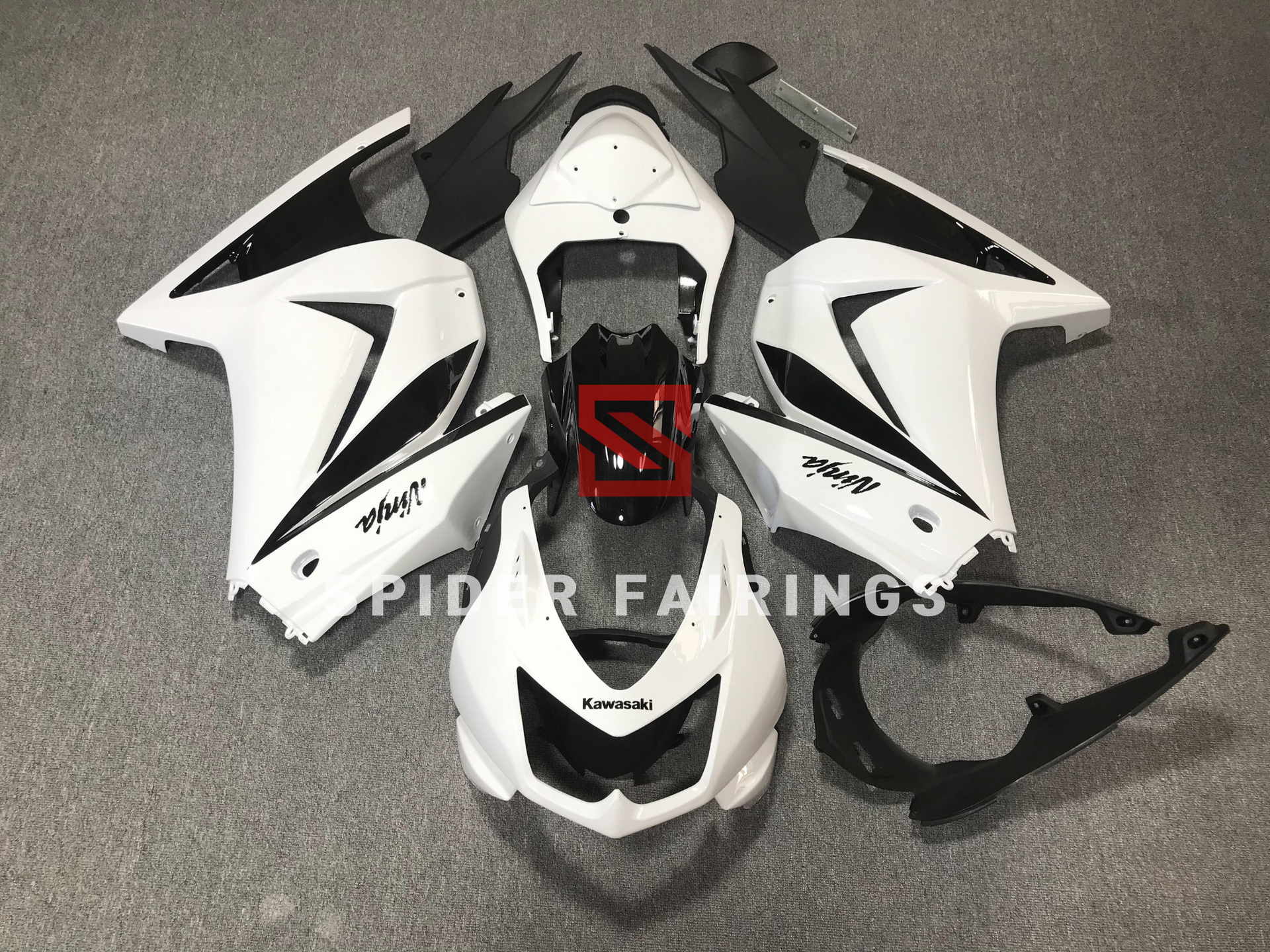 Gloss White-Kawasaki EX250 2008-2013 – SpiderFairings