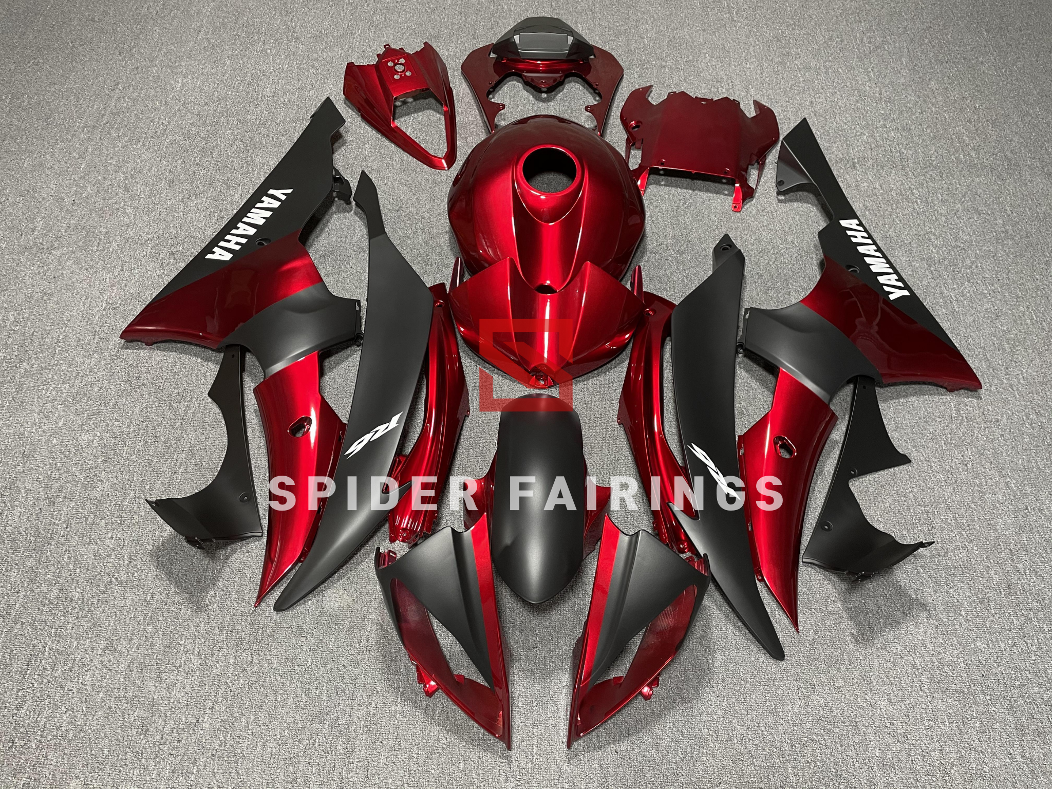 Gloss Red and Black-Yamaha YZF R6 2008-2016 – SpiderFairings