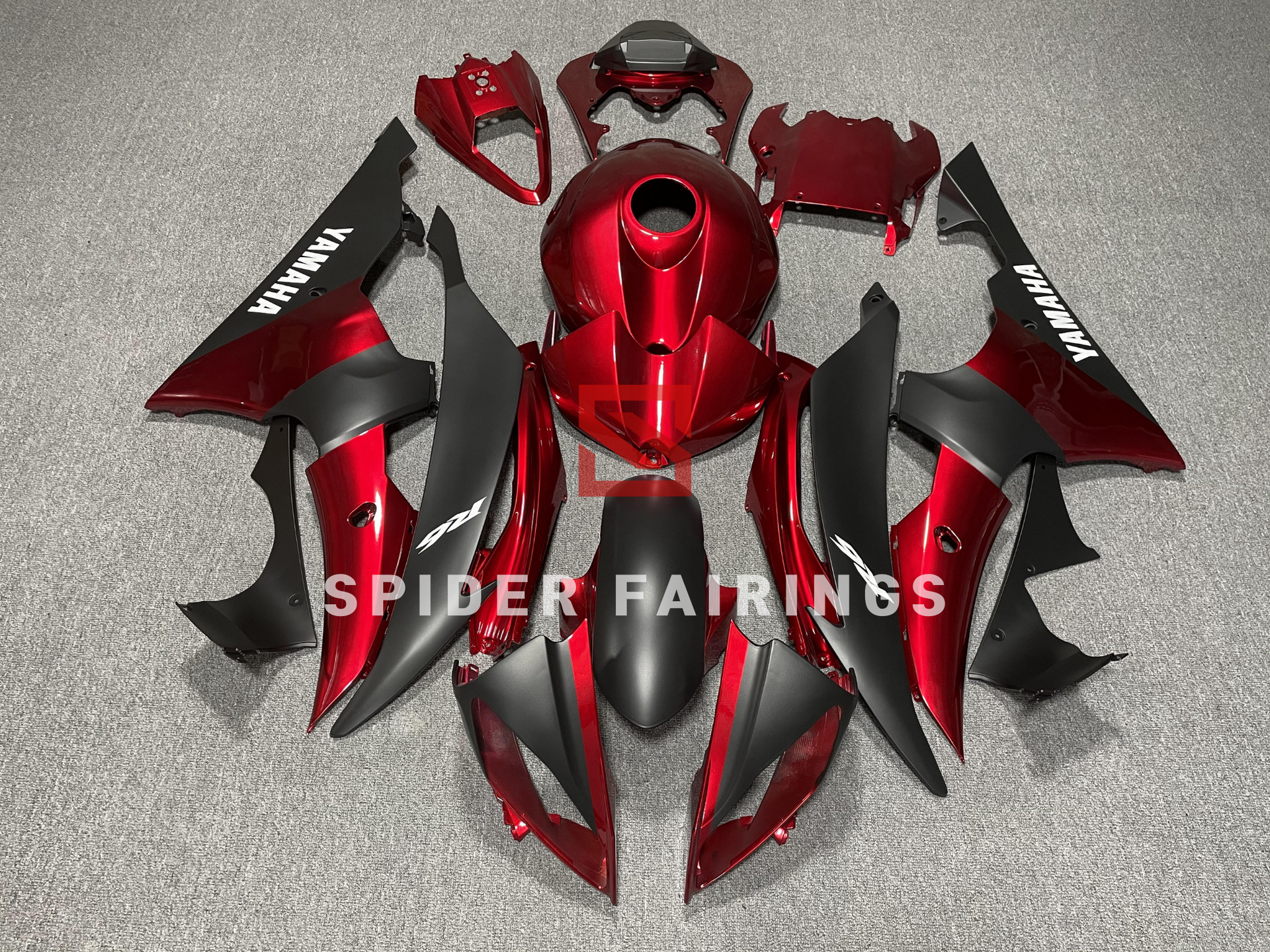 Gloss Red and Black-Yamaha YZF R6 2008-2016 – SpiderFairings