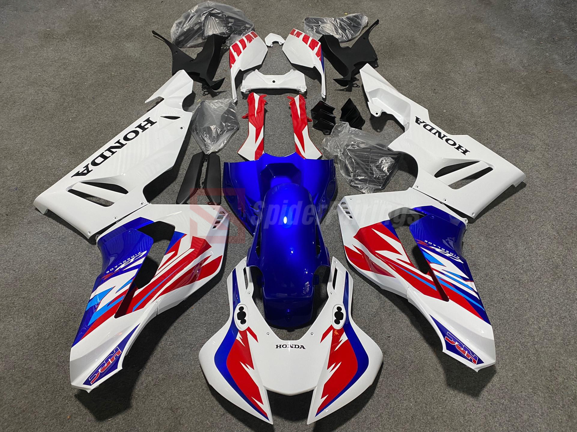 Blue white and Red-Honda CBR1000RR-R 2020-2024 – SpiderFairings