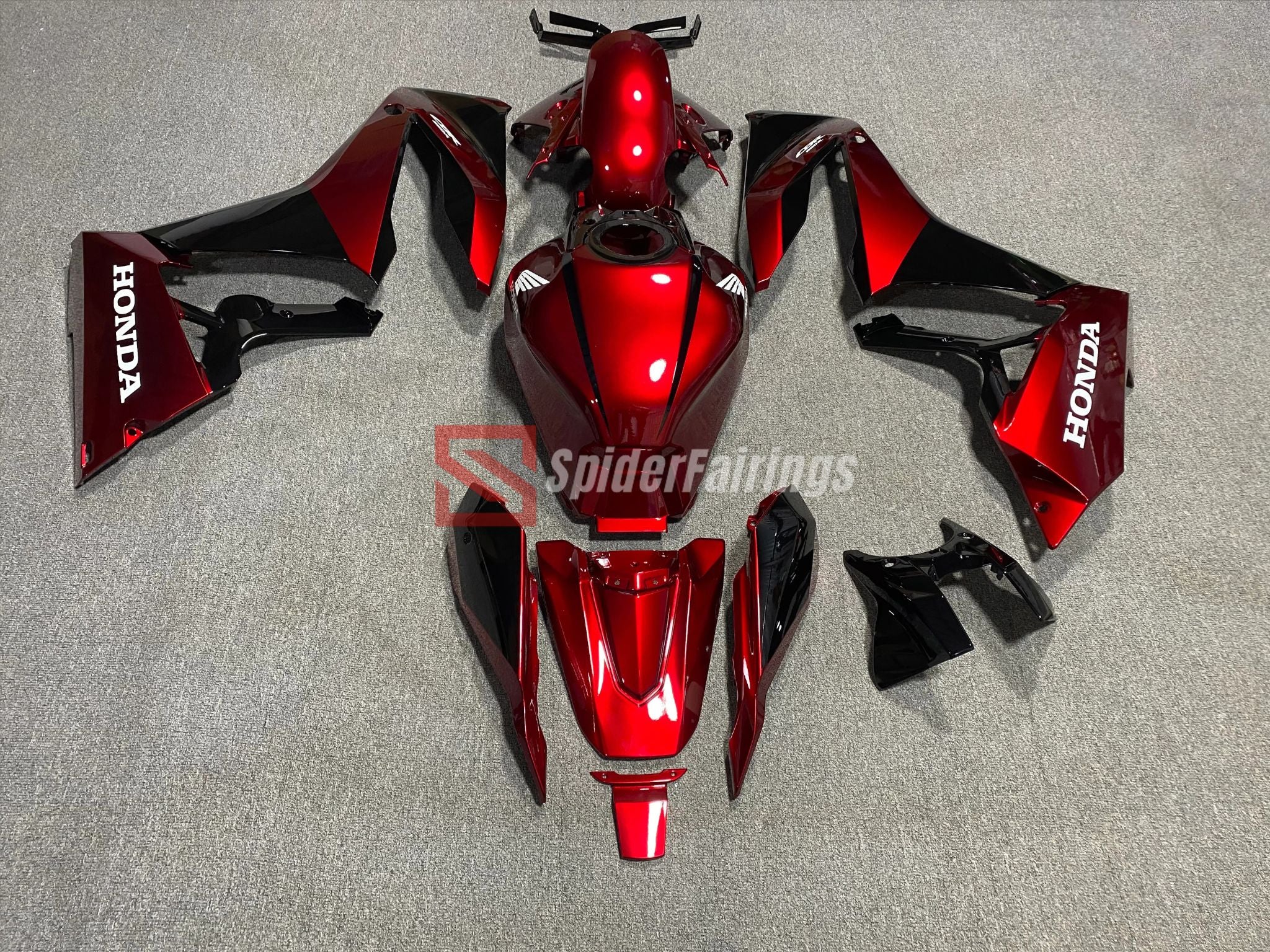 Candy Red And BLack-Honda CBR650R 2024-2025 – SpiderFairings