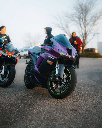 Carbon Fiber Purple-Kawasaki ZX-6R 2007-2008