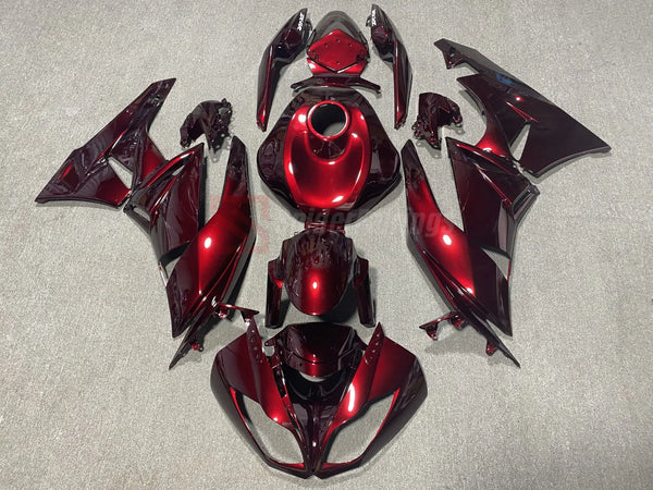 Dark Candy Red Kawasaki ZX-6R 2009-2012 – SpiderFairings