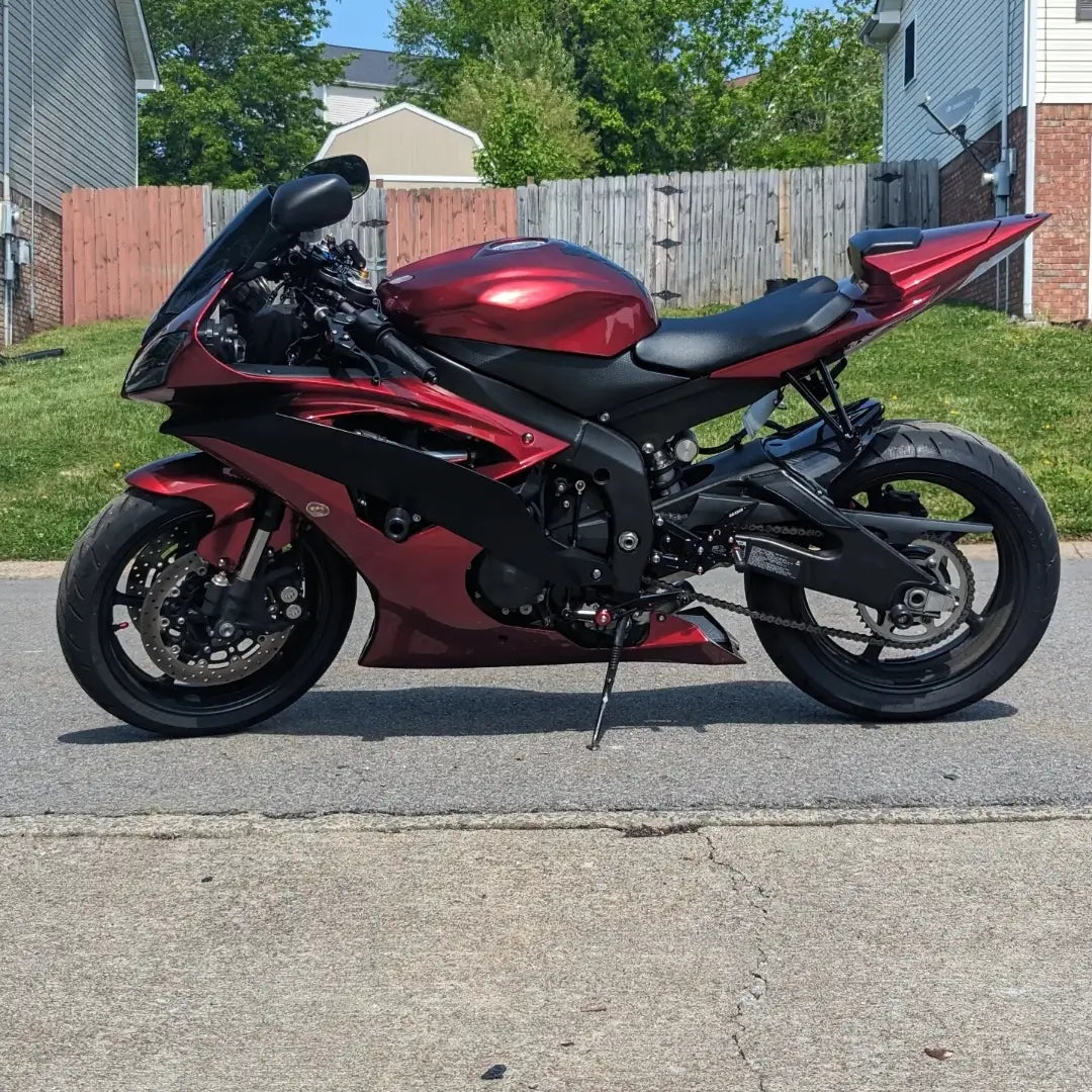 Candy Red and Matte Black -Yamaha YZF R6 2008-2016 – SpiderFairings Candy Red and Matte Black -Yamaha YZF R6 2008-2016 – SpiderFairings