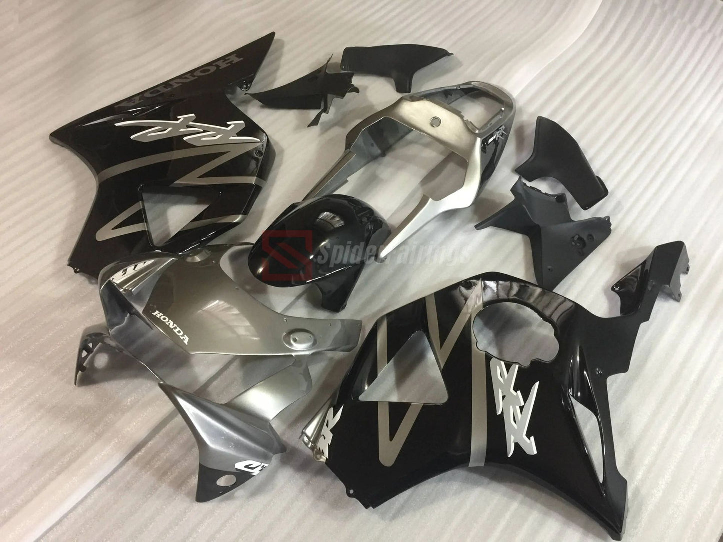 Gloss Black and Silver-Honda CBR900RR 954RR 2002-2003