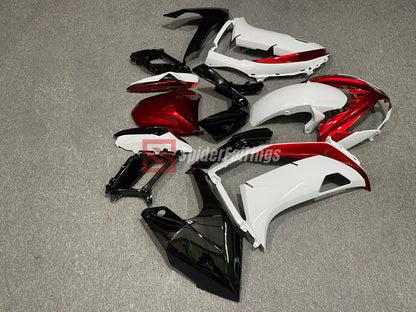 Gloss White and CandyRed-Kawasaki Ninja650R 2012-2016