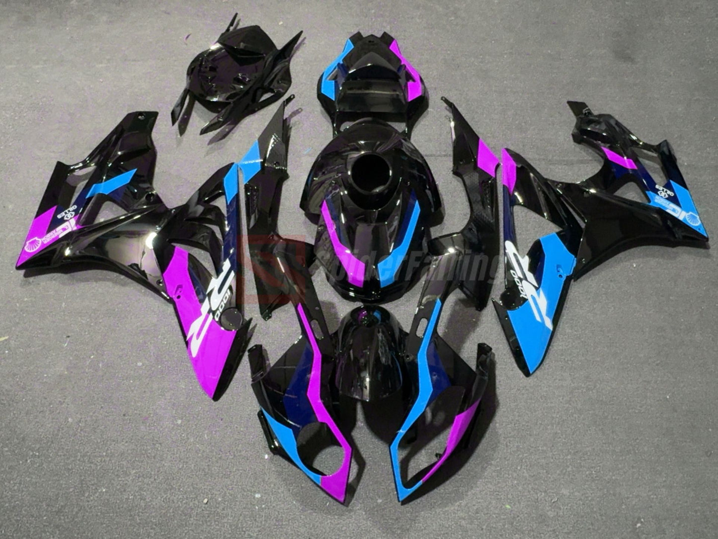 Gloss Purple Blue and Black-BMW S1000RR 2009-2014