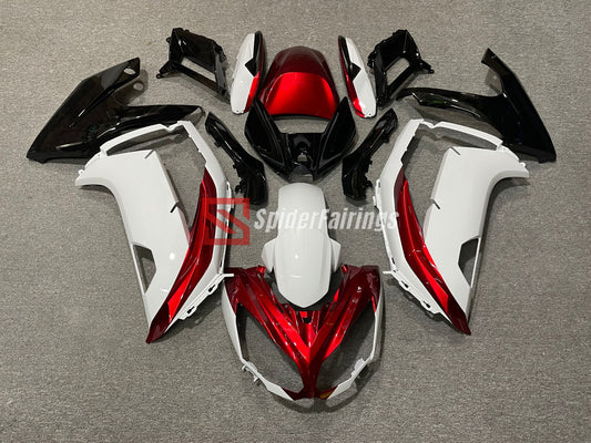 Gloss White and CandyRed-Kawasaki Ninja650R 2012-2016