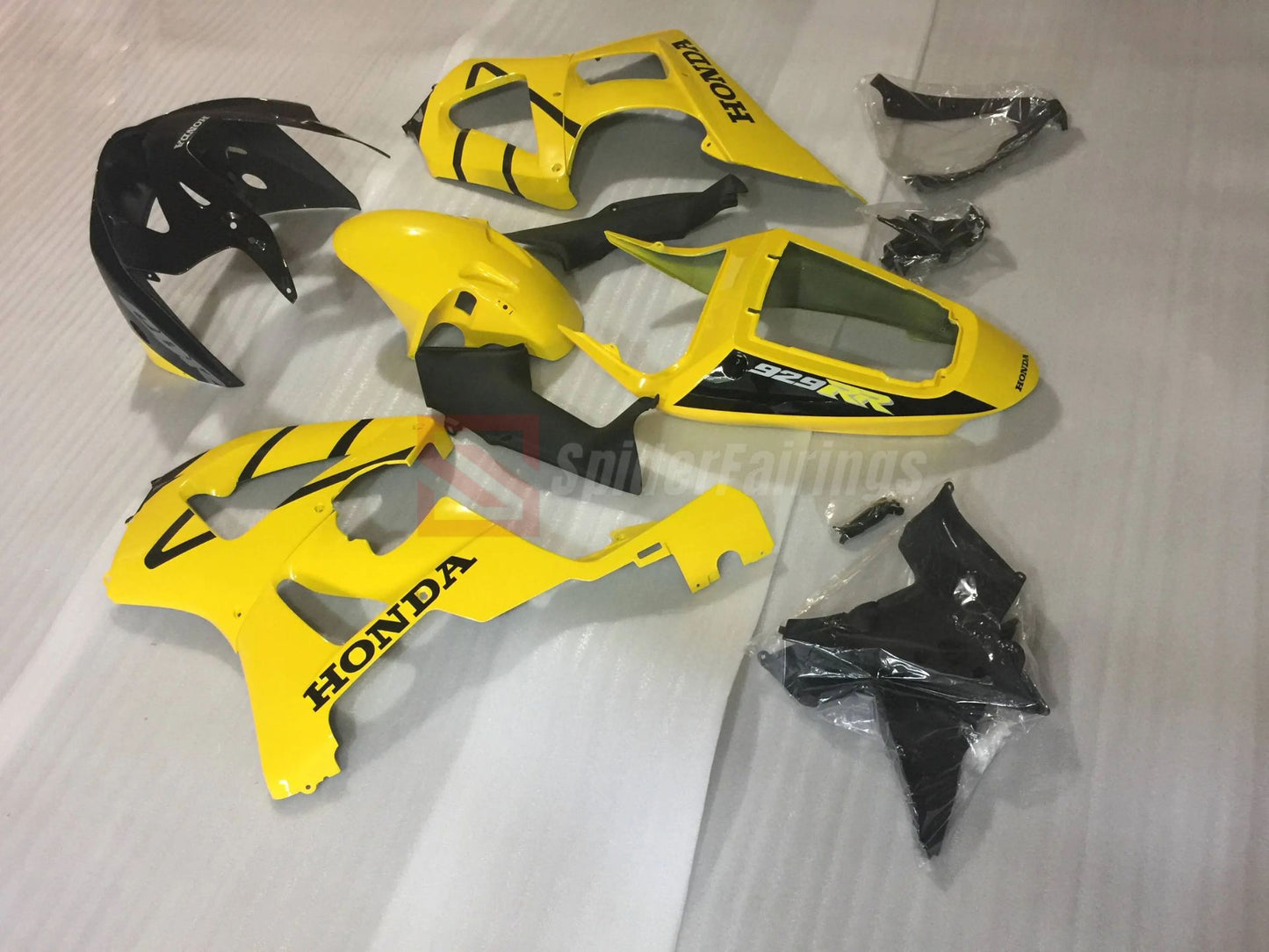 Gloss Yellow Black-Honda CBR900RR 929 2000-2001