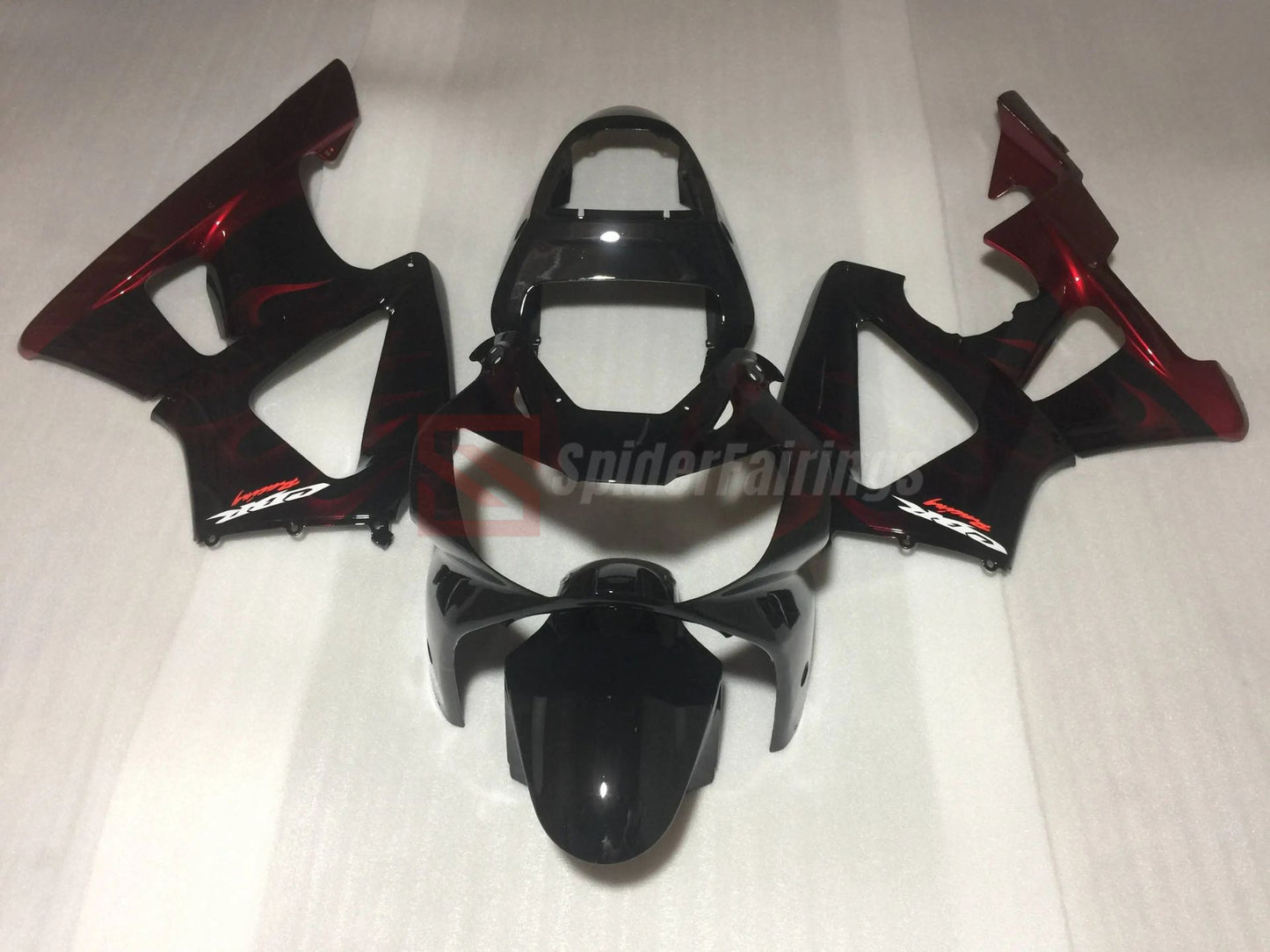 Gloss Black and Red-Honda CBR900RR 929 2000-2001