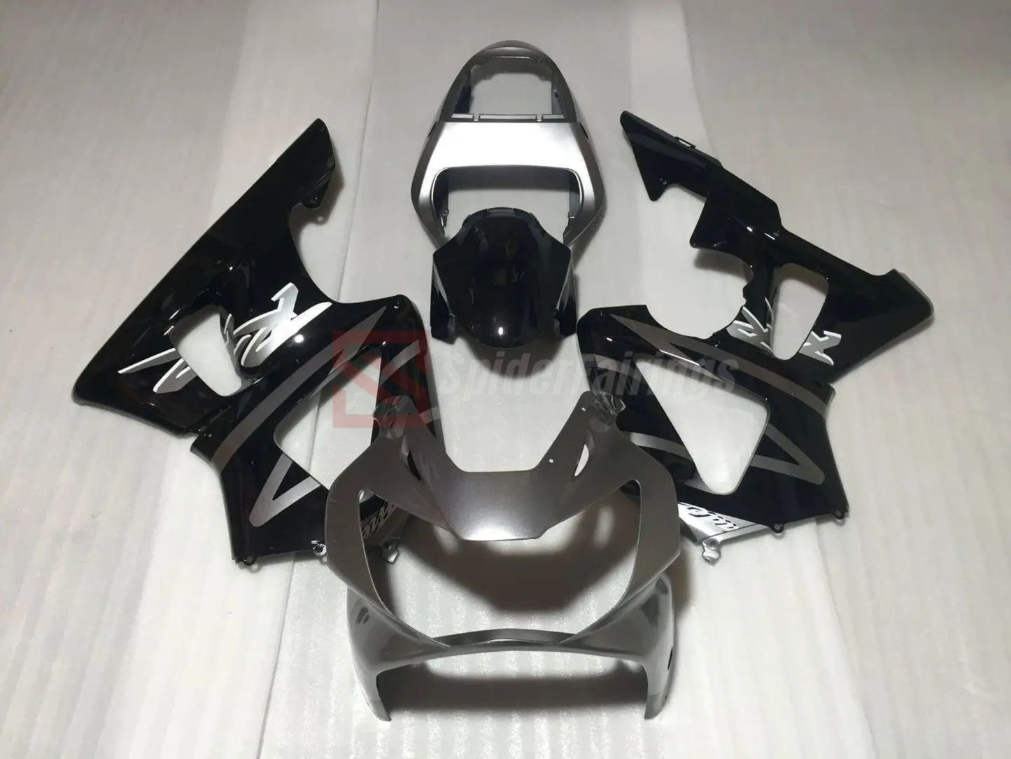 Gloss Black and Silver-Honda CBR900RR 929 2000-2001