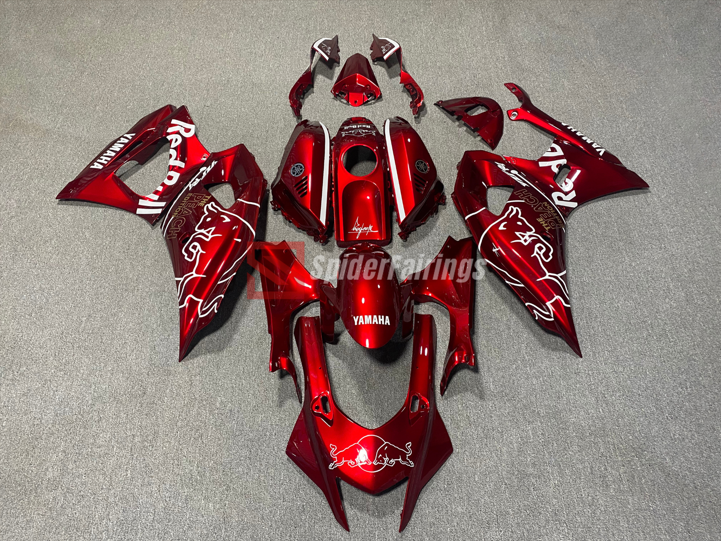 Gloss Candy Red The Peach Edition RedBull-Yamaha R7 2021-2025