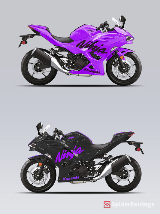 Gloss Purple and Black Kawasaki Ninja500 2024-2025 