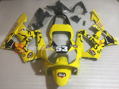 Gloss Yellow TeamRun 53-Honda CBR900RR 929 2000-2001