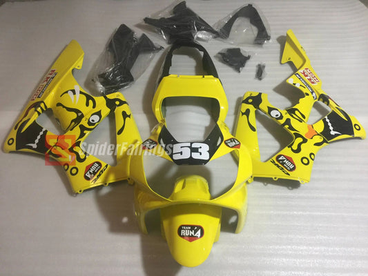 Gloss Yellow TeamRun 53-Honda CBR900RR 929 2000-2001