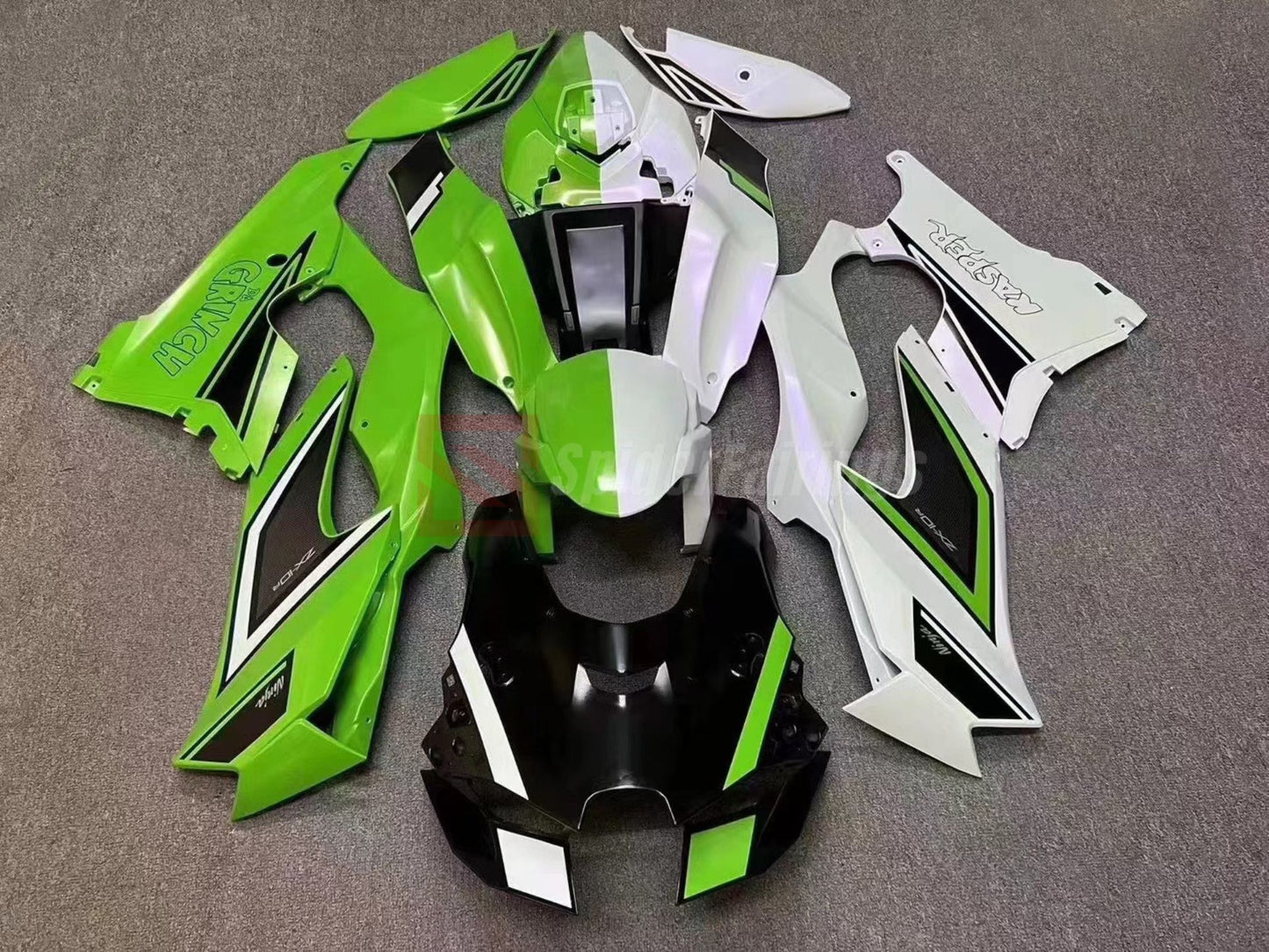 Green and White-Kawasaki ZX-10R 2021-2024