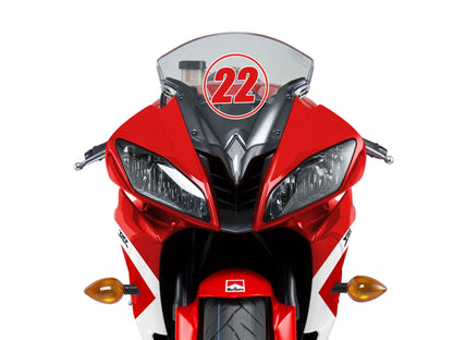 Head Red and White Marlboro-Yamaha R6 2011