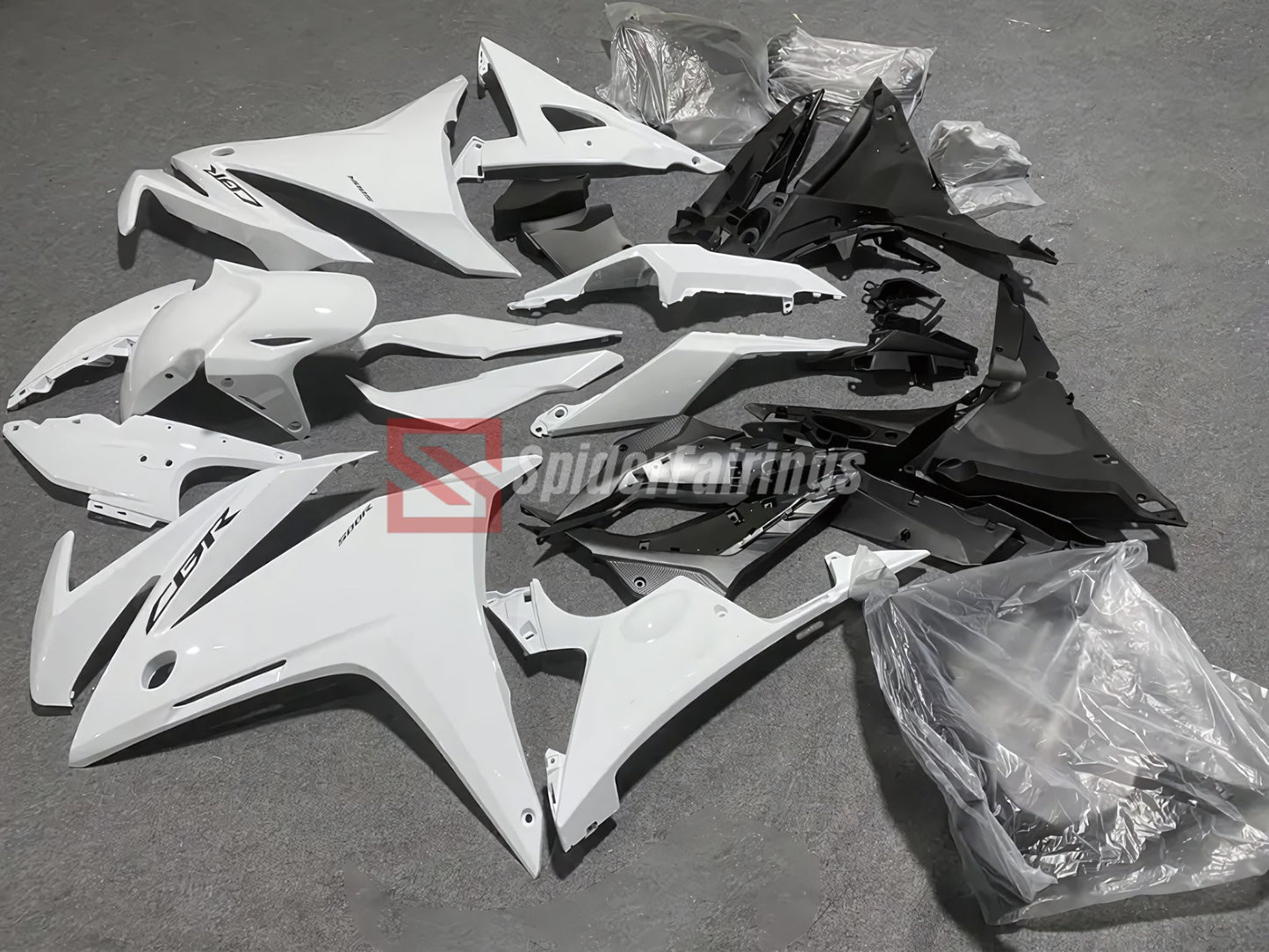 White-Honda CBR500R Fairings2016-2018