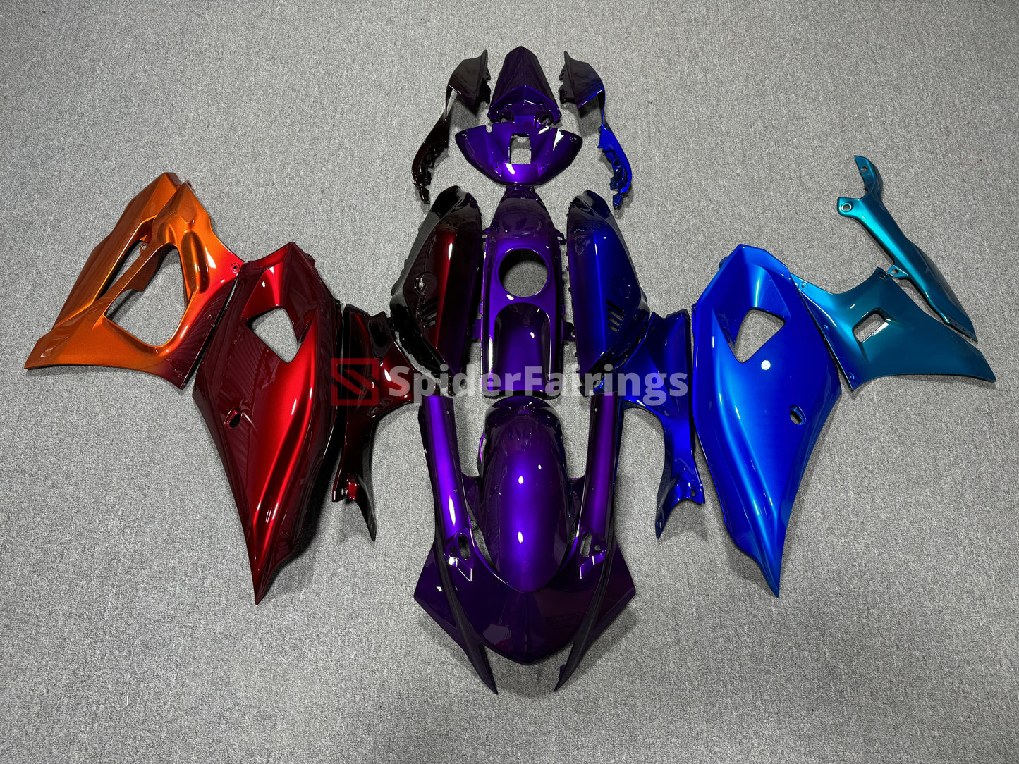 Gloss The Purple Gradient separating the Warm and Cold-Yamaha R7 2021-2025