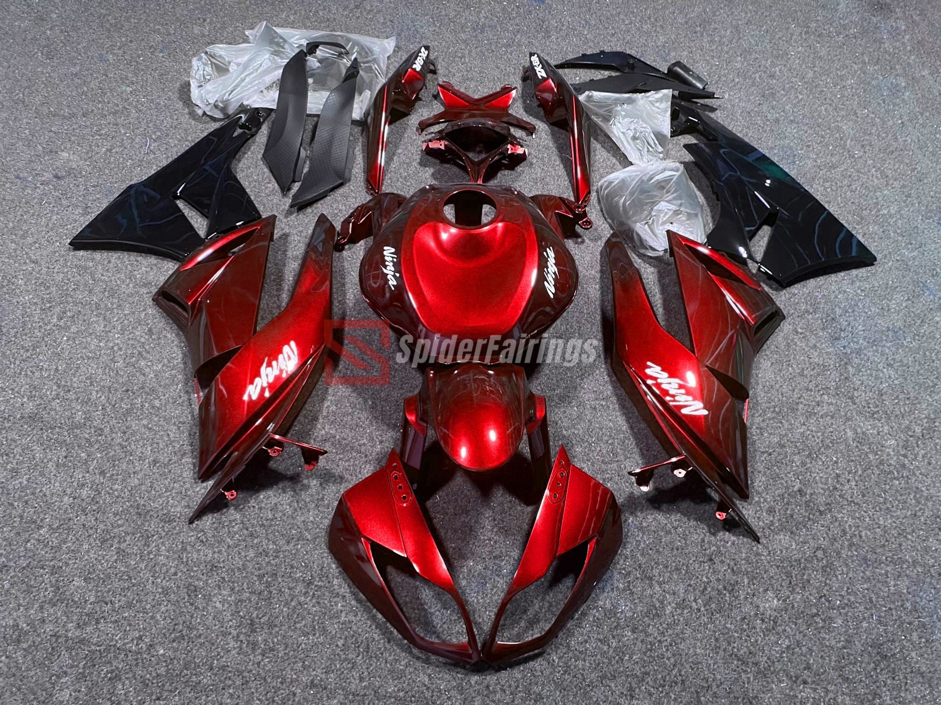 Metallic Red-Kawasaki ZX-6R 2009-2012