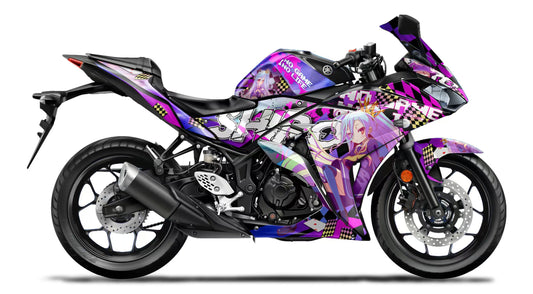 No Game No Life Fairing Panels for the Yamaha R3 2018