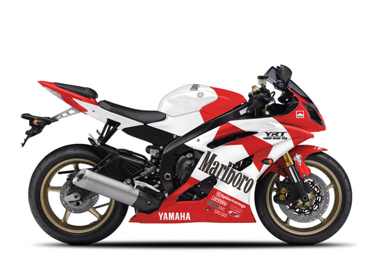 Red and White Marlboro-Yamaha R6 2011