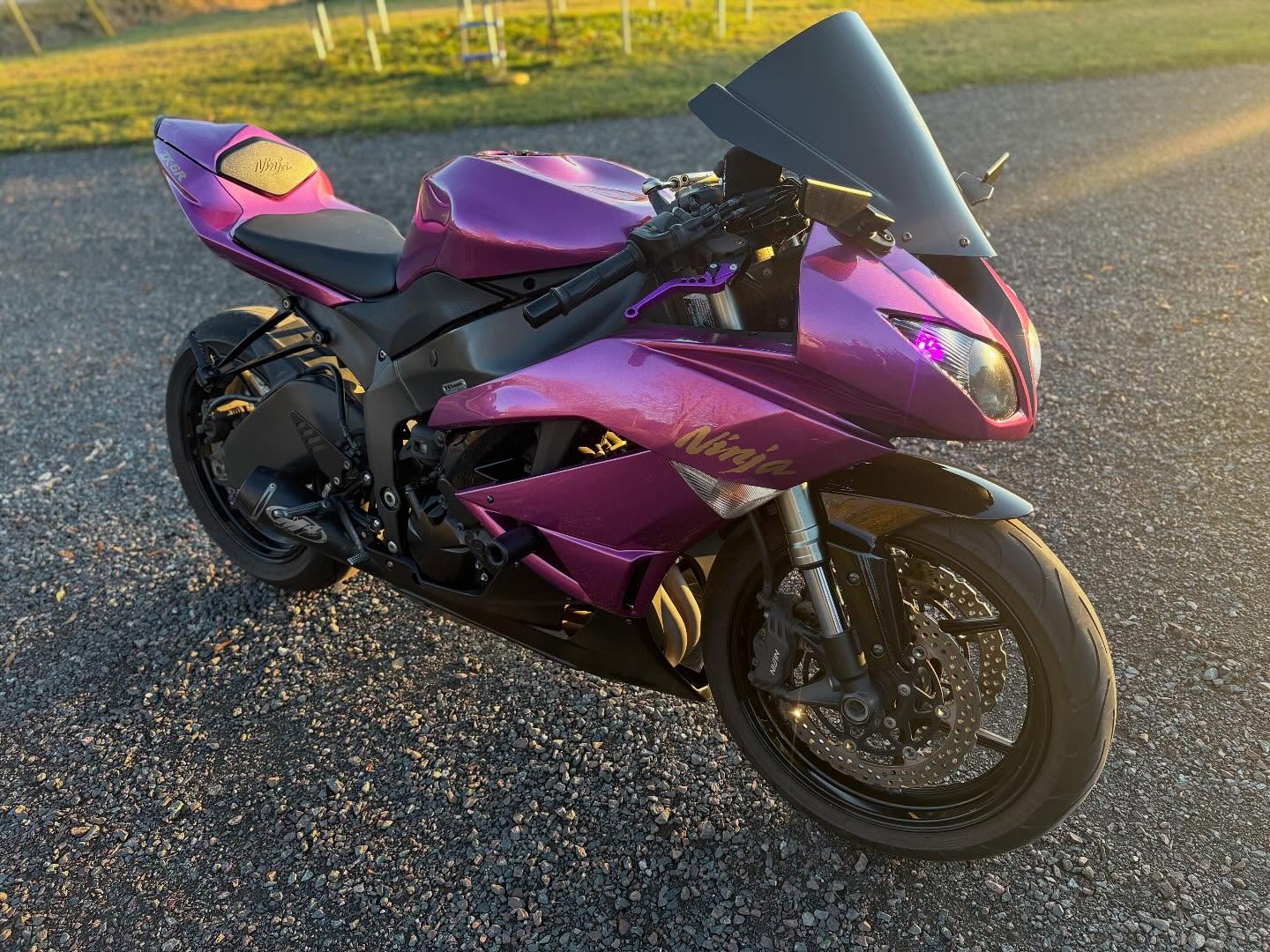 Rose Purple and Black-Kawasaki ZX-6R 2009-2012