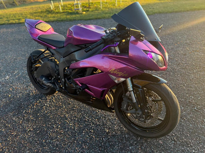 Rose Purple and Black-Kawasaki ZX-6R 2009-2012
