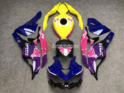 Yellow and Purple with Pink RedBull-Kawasaki-ZX4RR 2020-2024