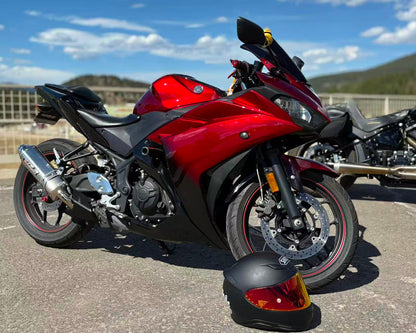 Gloss Candy Red To Black Gradient Yamaha Y-R25/R3 2014-2018